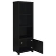 thumbnail image 3 of Entertainment Center Sandlin Black 3-shelf Engineered Wood Media Tower,Media Console, 3 of 10