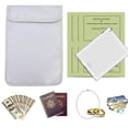 thumbnail image 3 of Nikou Fireproof Bag - Fireproof File Pouch Folding Waterproof Document Holder File Storage Bag Safe Bag Envelope Pouch with Zipper, 3 of 7