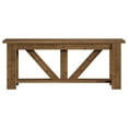 thumbnail image 3 of GVN 70.9Inch Solid Wood 2-Tier Console Table, Entryway Table with Storage, Display Shelf for Living Room, Hallway, Foyer, Rustic Brown, 3 of 3