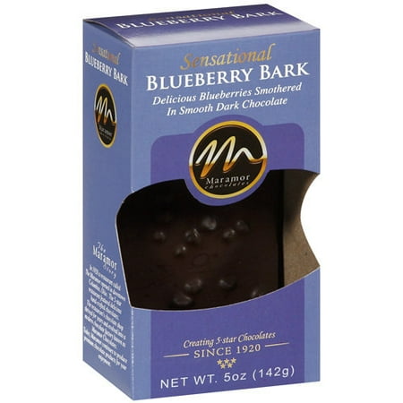 Maramor Chocolates Blueberry Bark Chocolate, 5 oz