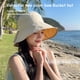 thumbnail image 5 of Sombrero de pescador, sombrero de viaje para el sol, sombrero de pesca plegable, gorra de pescador para exteriores, sombreros de playa para senderismo para mujeres, 5 of 5