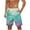 Green, variant on Mens Athletic Shorts Summer Casual Beach Shorts with Pockets Elastic Waist Drawstring Shorts