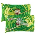 thumbnail image 4 of Rick and Morty Kids Full Sheet Set, Blue, Black and Green, 4 of 7