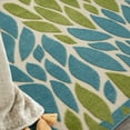 thumbnail image 6 of Nourison Aloha Indoor/Outdoor Contemporary Botanical Blue/Green 7'10" x 9'10" Area Rug, (8' x 10'), 6 of 9