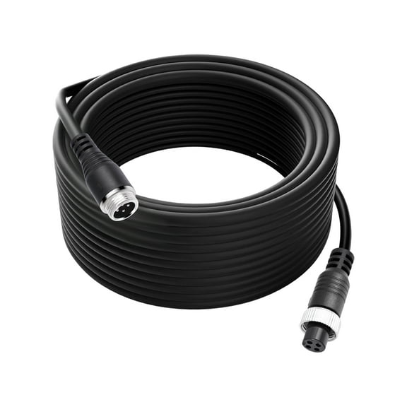 Video Camera Cable for Rear View Camera and Monitor,4Pin Aviation Extension Cable Extension Wire for Car Truck RV 15m