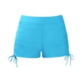 thumbnail image 4 of CCRFTGI Girls Swim Shorts Summer Beach Quick Dry Elastic Waist Swim Trunks Drawstring Swimwear Bathing Suit Bottoms for Kids Light Blue 7-8 Years, 4 of 8