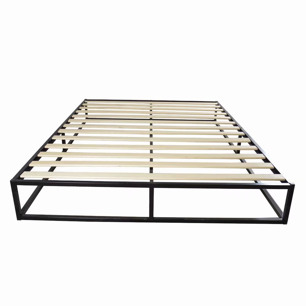 Viugreum High Quality Simple Basic Iron Bed King Size Metal Platform