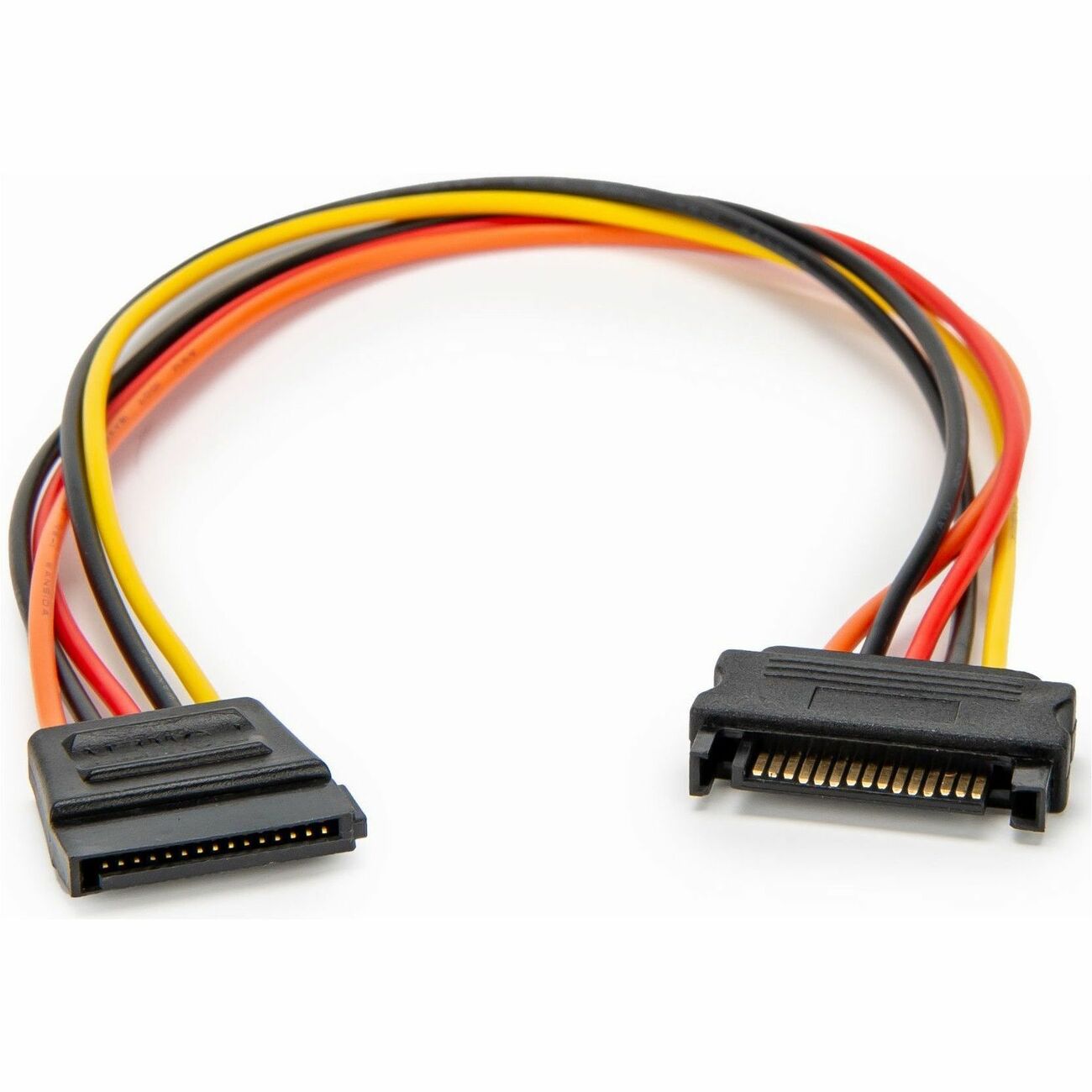 Rocstor Y10C866RD 12in SATA Power Extension Cable 15 Pin