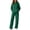 Dark Green #21, variant on WULMLEO Matching Sets Women Clothing Matching Hooded Hoodies and Wide Leg Pants Stretch Tracksuit Set Casual Fitted Winter Two Piece Set Dark Green XL