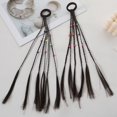 thumbnail image 1 of Zhuge 2 extensiones de cabello trenzado con bandas de goma para extensiones de cola de caballo trenzada larga, accesorios para el cabello de cosplay, B12, 1 of 5