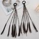 thumbnail image 1 of Xiao Hua 2 extensiones de cabello trenzado para niños, con gomas elásticas, para coletas largas, accesorios para cosplay, fiestas de cumpleaños y graduación - B12, 1 of 5