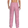 thumbnail image 6 of Mens Pajama Pants, Glitter Pink Soft Sleep & Lounge Pants for Men, Cuteness Casual PJ Bottoms Pants with Pockets, 6 of 7