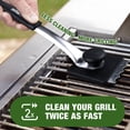 thumbnail image 2 of BBQ Grill Brush for Grate Cleaning with 2 Extra Replacement Heads, Stainless Steel Hand - Brand-Man Grills, 2 of 7