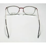 New Lightec 30057l Womens/ladies Cat Eye Full-rim Black Hanmade See Through Acetate Fabulous Frame Demo Lenses 54-20-145 Eyeglasses/glasses