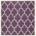 thumbnail image 2 of SAFAVIEH Chatham Gavin Geometric Wool Area Rug, Purple/Ivory, 8'9" x 8'9" Square, 2 of 8