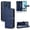 Blue, variant on Polka Dot Wallet Case Motorola Moto G67 Power Card Slots, Wrist Strap & Stand Silver