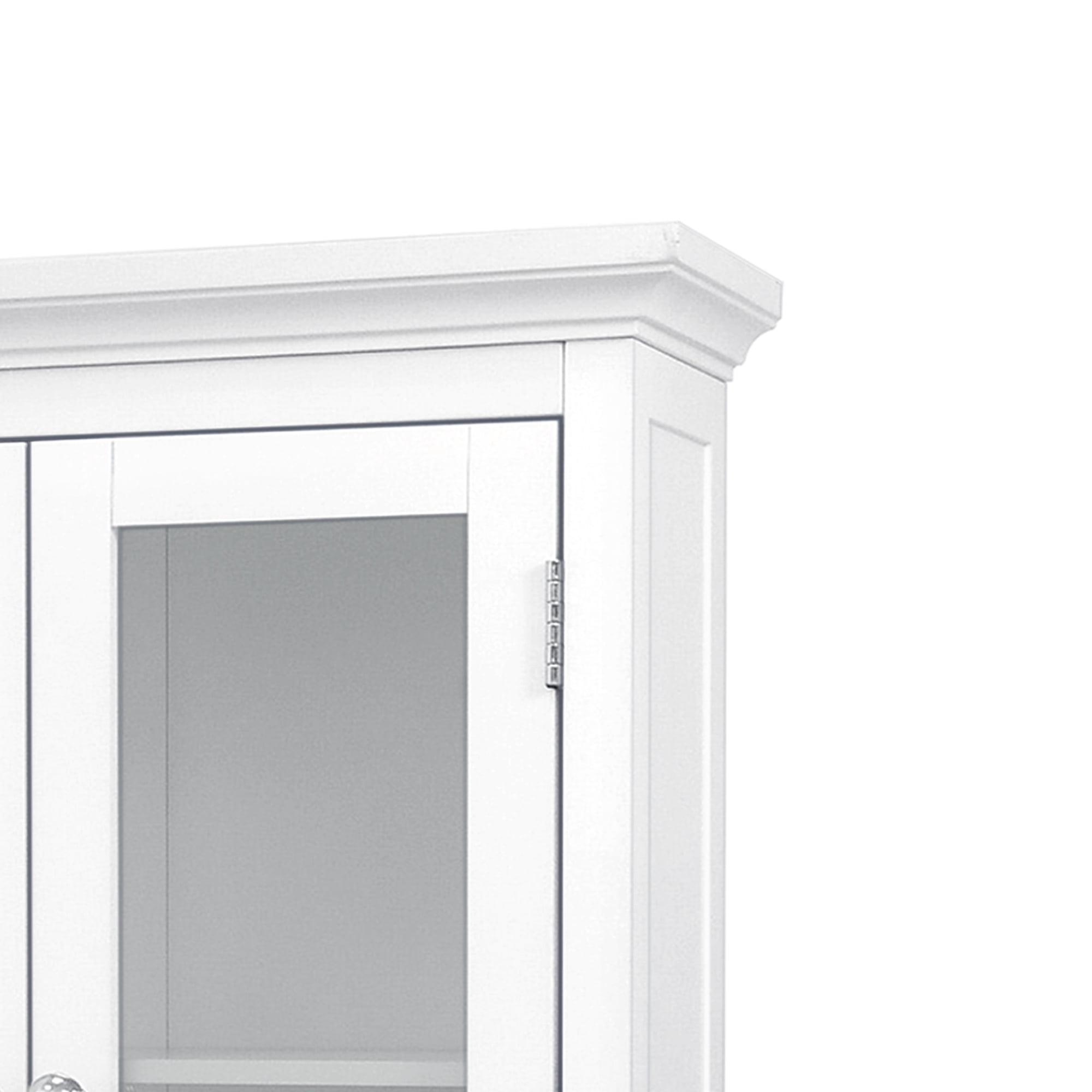 Teamson Home Madison Removable Wooden Wall Cabinet with 2 Doors, White