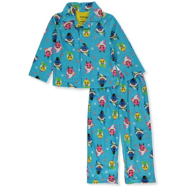 Baby Shark Boys' 2Piece CoatStyle Pajamas Set blue/multi, 2t
