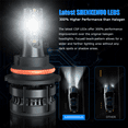 thumbnail image 3 of For Mitsubishi Endeavor 2006-2011 LED Headlight + Fog Light Bulbs Cold White, 3 of 15