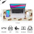 thumbnail image 5 of Long Mouse Pads for Desk,Dachshund Footprint Desk Mats on Top Of Desks, Desk Mouse Pad Extra Large with 3mm Non-Slip Base and Stitched Edge for Gaming,Office,Work,Home 31.5"x11.8", 5 of 6