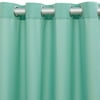 Jordan Manufacturing 54" x 96" Spa Mint Green Solid Grommet Semi-sheer Outdoor Curtain Panel