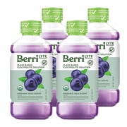 Berri Lyte Acai Organic Pediatric Electrolyte Drink, Natural, Plant-Based, 4 Pack, 1 Liter Bottle