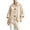 Beige, variant on Women's Velvet Jacket Lapel Oversized Coat With Big Decorative Gold Buttons Lantern Long Sleeve Casual Coat Outerwear Beige S