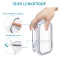 thumbnail image 3 of 7pcs Glass Storage Container Set with Lids, Sindcom Meal Prep Containers, Airtight Bento Boxes, Gray, 3 of 7