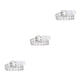 thumbnail image 5 of Cinturilla vaquera atemporal Sonducket para mujer con cinturón de doble hebilla Punk PU Blanco 110cm, 5 of 6