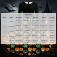 thumbnail image 3 of LEKWK Halloween Dresses for Women Printed Long Sleeve A-Line Midi Gown Crewneck Graphic Gothic Dresses with Belt Witch Renaissance Costume, 3 of 6