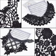 thumbnail image 4 of 6 parches de aplique para cuello, bordados con encaje floral, para mujer, color blanco, con huecos, desmontables, para chal o capa., 4 of 9
