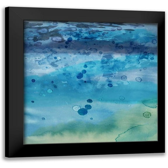 PI Studio 12x12 Black Modern Framed Museum Art Print Titled - Into the Deep II