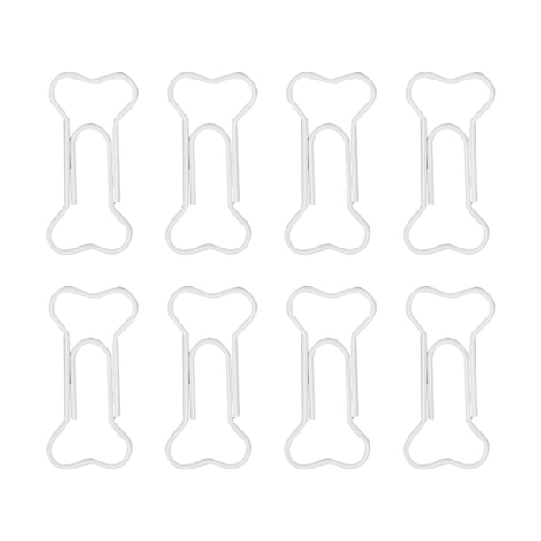 Clips De Papel De Alambre Cubiertos De Plástico Con Forma De Hueso Elegante, Bonitos Clips Organizadores Para Cuaderno, Escuela, Hogar Y Oficina