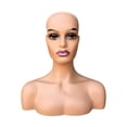 thumbnail image 3 of Maniquí femenino calvo de la cabeza del maniquí, soporte multiusos durable de la cabeza de la peluca para las pelucas Estilo A, 3 of 8