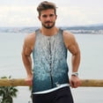 thumbnail image 6 of Gukieu Winter Rabbit Print Men's Quick Dry Fitness Vest, Round Neck Sleeveless Fitness Bodybuilding Top-Small, 6 of 7