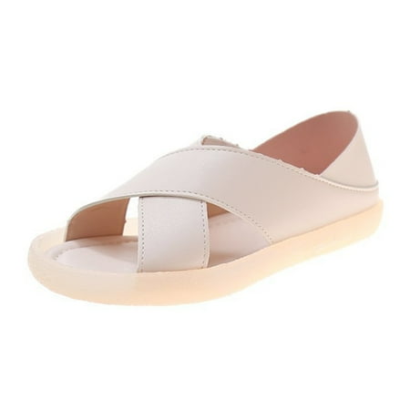 

Women Summer Sandals Cool Sport Slide Sandals with PU Upper Material for Party Outfit Cloth Matching 36 Pink