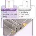 thumbnail image 3 of Mr. Pen- Safety Pins, 300 Pack, Assorted Sizes, Golden, Safety Metal Pins for Clothes, 3 of 8