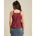 thumbnail image 3 of Moomaya Sleeveless Peplum Strappy Top, Printed Cotton Tank Top, Summer Tops, 3 of 8