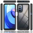 thumbnail image 3 of for Moto G Stylus 5G Case, Motorola G Stylus 5G 6.8 inch Case, Shockproof Bumper Rugged Hybrid Clear Drop Protective Hybrid 2-layer Phone Case for Motorola Moto G Stylus 5G 2022, Darkblue, 3 of 7