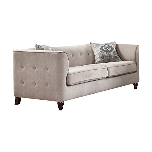 ACME Furniture 52055 Canapé Cyndi, Gris Clair