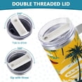 thumbnail image 5 of Surfers Beach Trees Waves 40 oz Tumbler with Handle Insulated&nbsp;Travel Mug&nbsp;Lid Straw Leak Proof Steel Vacuum Water Bottles Glasses Fits in Car Cup Holder, 5 of 7