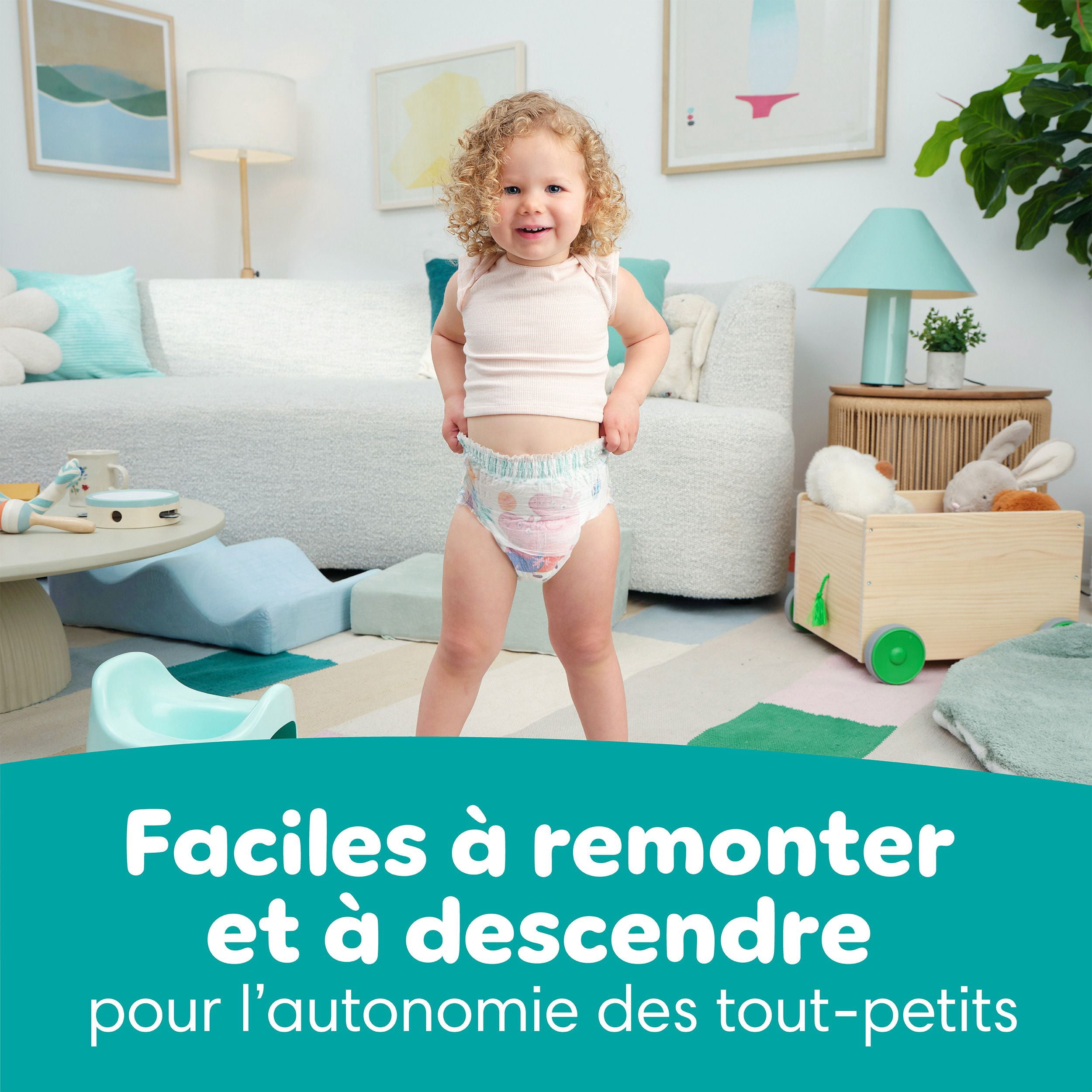 Sous-vêtements d’entraînement Pampers Easy Ups à l’effigie de Peppa Pig, taille 6 (4T/5T)