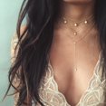thumbnail image 1 of Mialoley Collier Simple Multicouche pour Femme, Chaîne Longue Collier Étoile de Fête, 1 of 8