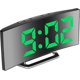 thumbnail image 1 of Digital Silent Non-Ticking Alarm Clock for Bedrooms, 7'Large LED Mirror Screen, 2 Brightness Mode, 12/24H, Temperature, Date, Night Light, Snooze, US, 1 of 5