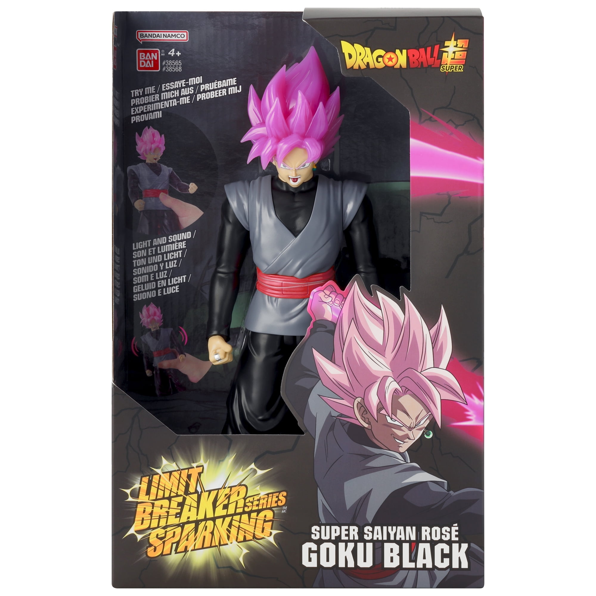 Dragon Ball Super Limit Breaker Series Sparking Super Saiyan Rose Goku Black Action Figure