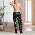 thumbnail image 2 of Kdxio Music Notes Print Mens Pajama Pants Set Sleep & Lounge Pants, PJ Bottoms with Pockets and Button Fly-XX-Large, 2 of 6