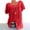 02*Red, variant on zfwon Tshirts for Women Plus Size Summer Blouse Short Sleeve Crew Neck Pleated T-Shirt Round Neck Tunic Tops Casual Loose Floral Printed Tunic Blouse Shirts Comfy Tee Shirt