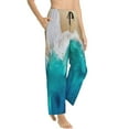 thumbnail image 2 of Junzan Beach Women'S Pajama Pants Drawstring Comfy Sleep Bottoms With Pockets, 2 of 9