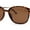 Tortoise Brown, variant on Elegant Thin Plastic Rounded Rectangle Gentlemens Sunglasses All Black