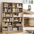 thumbnail image 6 of Bookshelf and Bookcase, 6-Tier Double Wide Bookshelves,Freestanding Display Storage Shelves, Tall Bookcases for Home Decor Bedroom, Living Room, Home Office,White, 6 of 7